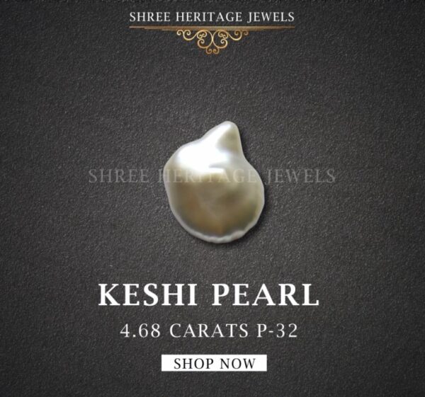 4.68 Carat Natural Keshi Pearl Stone