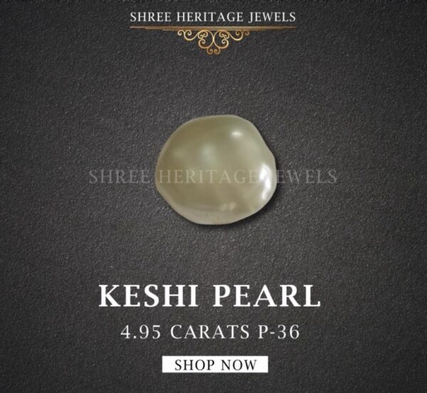 4.95 Carat Natural Keshi Pearl Stone