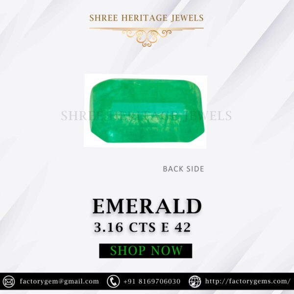 3.16 Carat Natural Emerald Stone - Image 3