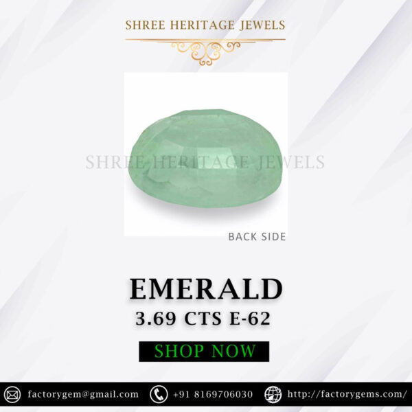 3.69 Carat Natural Emerald Stone - Image 2