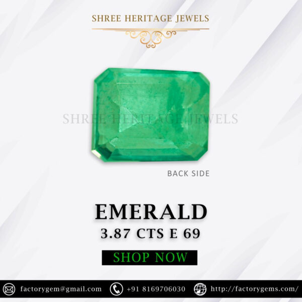 3.87 Carat Natural Emerald Stone - Image 3