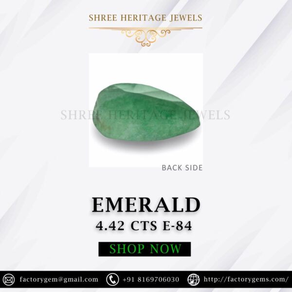4.42 Carat Natural Emerald Stone - Image 3