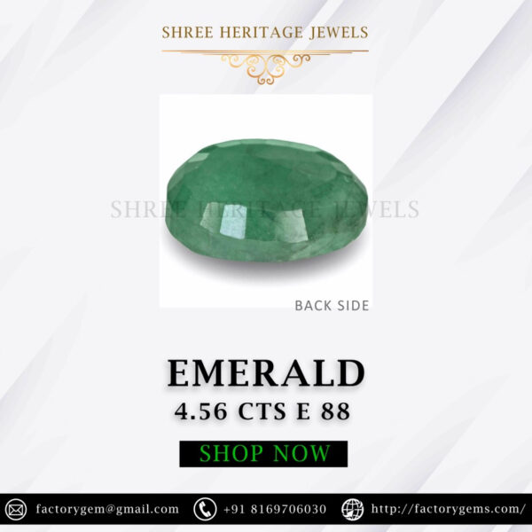 4.56 Carat Natural Emerald Stone - Image 2