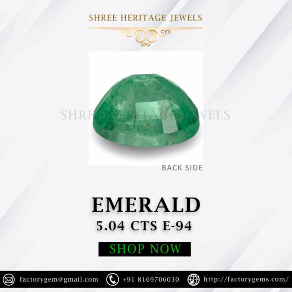 5.04 Carat Natural Emerald Stone - Image 3