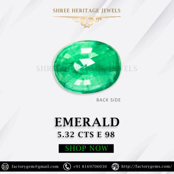 5.32 Carat Natural Emerald Stone - Image 3