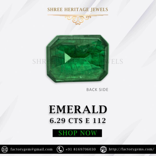 6.29 Carat Natural Emerald Stone - Image 2