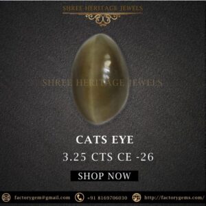 3.25 Carat Natural Quartz Cats Eye Stone