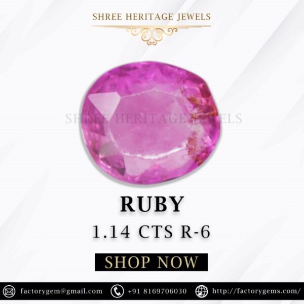 1.14 Carat Natural Ruby Stone