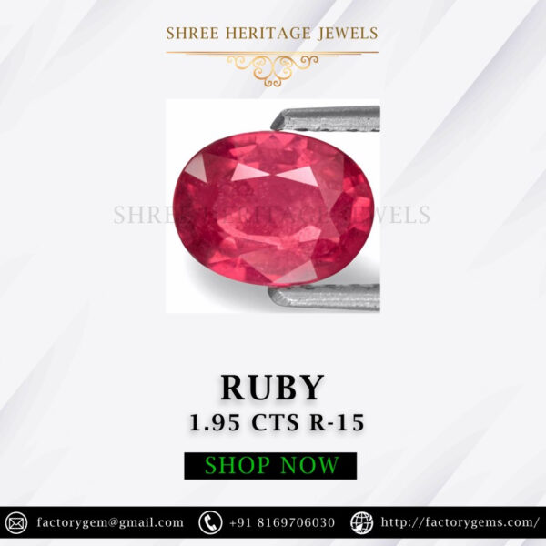 1.95 Carat Natural Ruby Stone