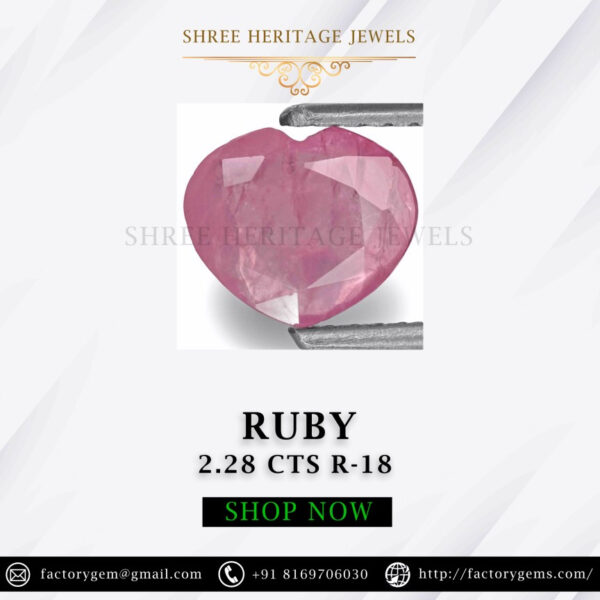 2.28 Carat Natural Ruby Stone