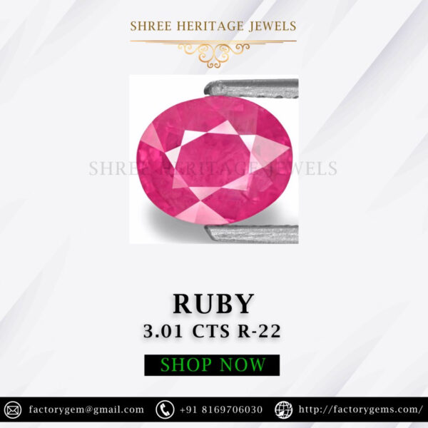 3.01 Carat Natural Ruby Stone