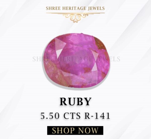 5.50 Carat Natural Old Burma Ruby
