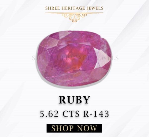 5.62 Carat Natural Old Burma Ruby