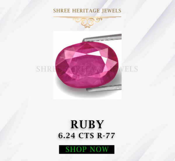 6.24 Carat Natural Ruby Stone
