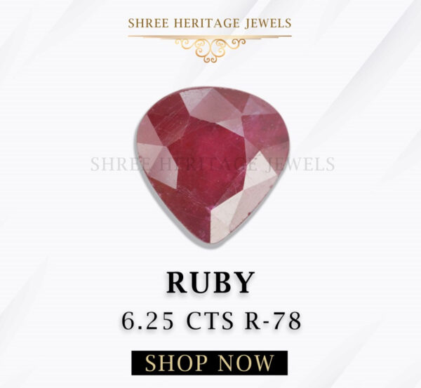 6.25 Carat Natural Ruby Stone