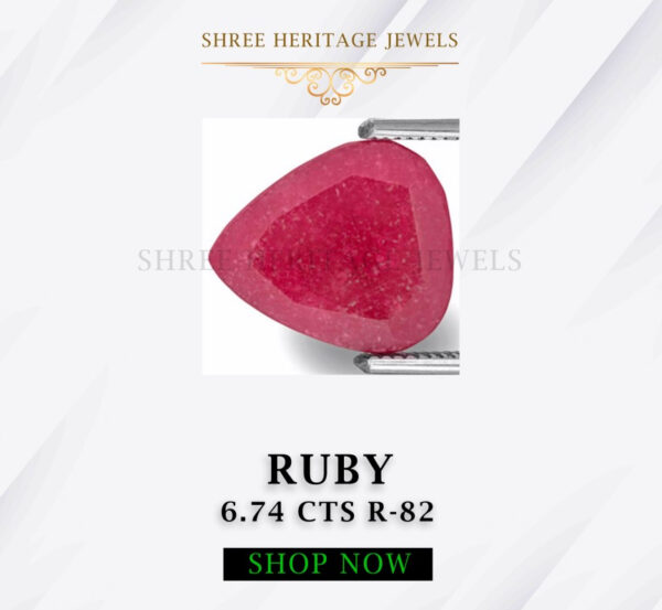 6.74 Carat Natural Ruby Stone