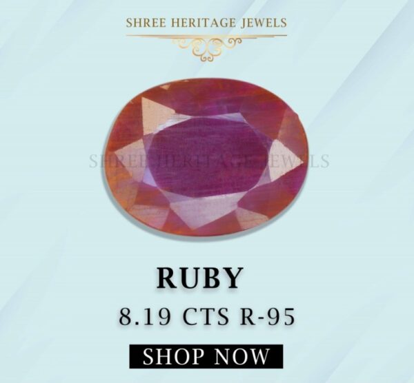 8.19 Carat Natural Ruby Stone