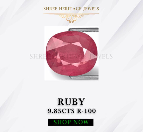 9.85 Carat Natural Ruby Stone
