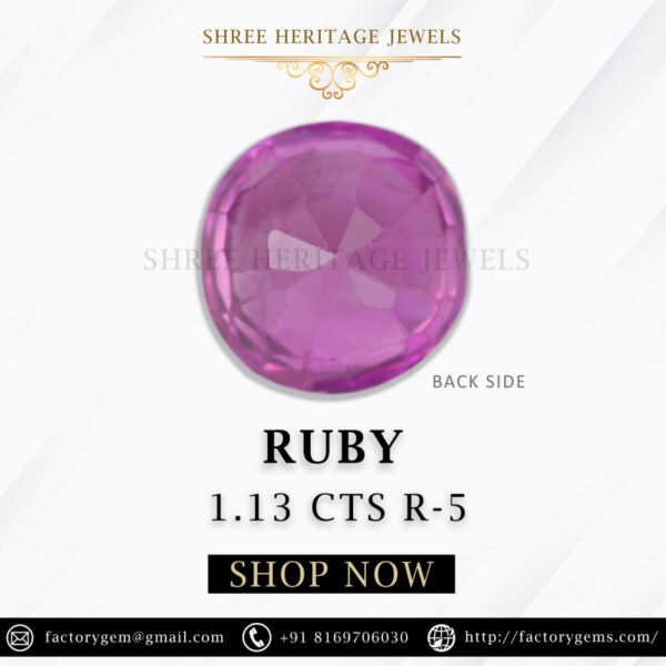 1.13 Carat Natural Ruby Stone - Image 3