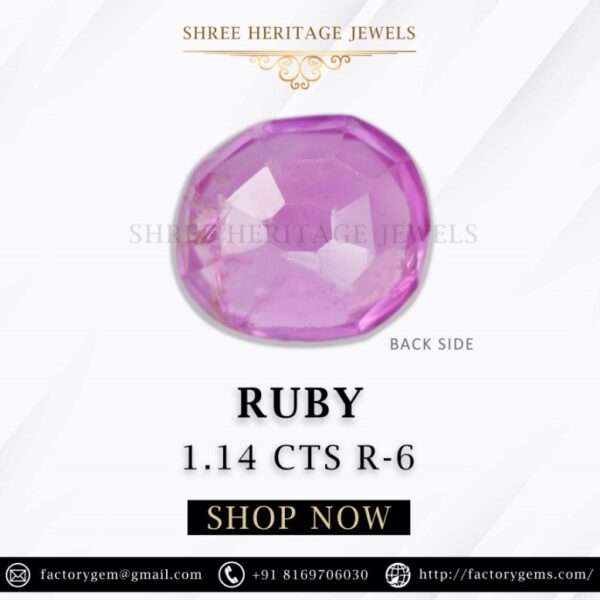 1.14 Carat Natural Ruby Stone - Image 3