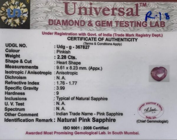 2.28 Carat Natural Ruby Stone - Image 2