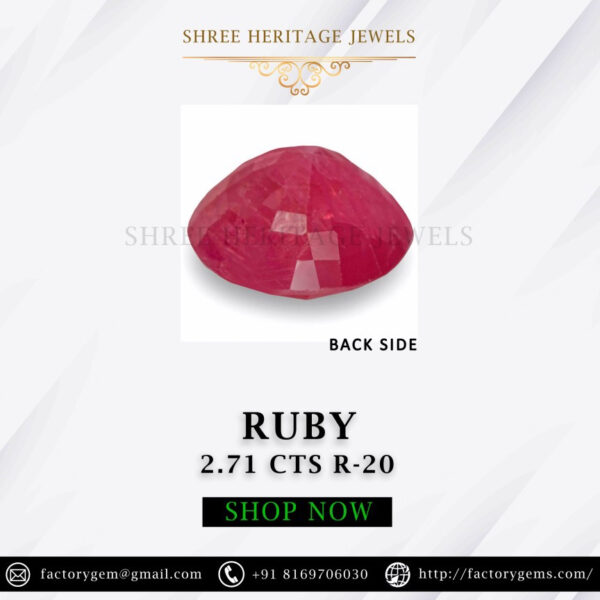 2.71 Carat Natural Ruby Stone - Image 3