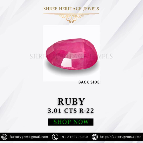 3.01 Carat Natural Ruby Stone - Image 3