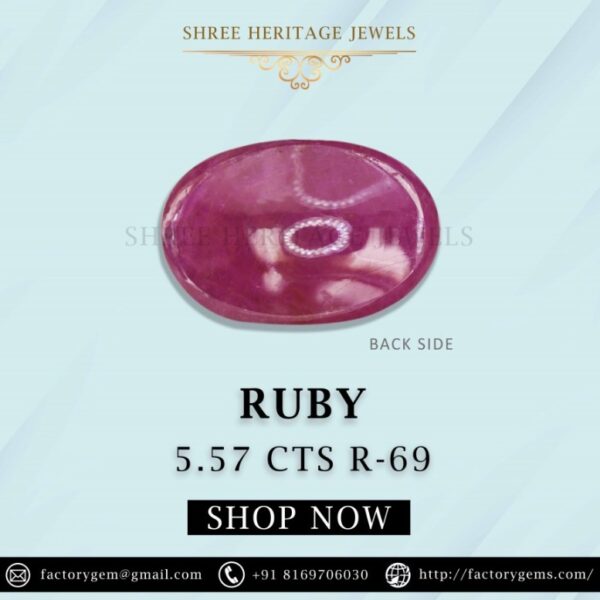 5.57 Carat Natural Ruby Stone - Image 3