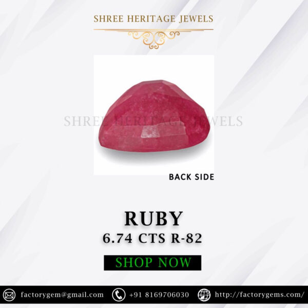 6.74 Carat Natural Ruby Stone - Image 2