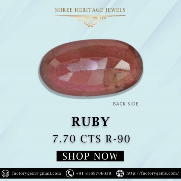 7.70 Carat Natural Ruby Stone - Image 3