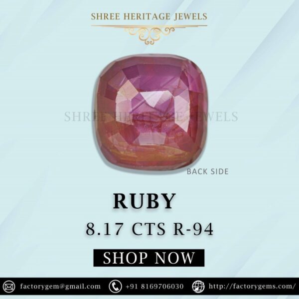 8.17 Carat Natural Ruby Stone - Image 3
