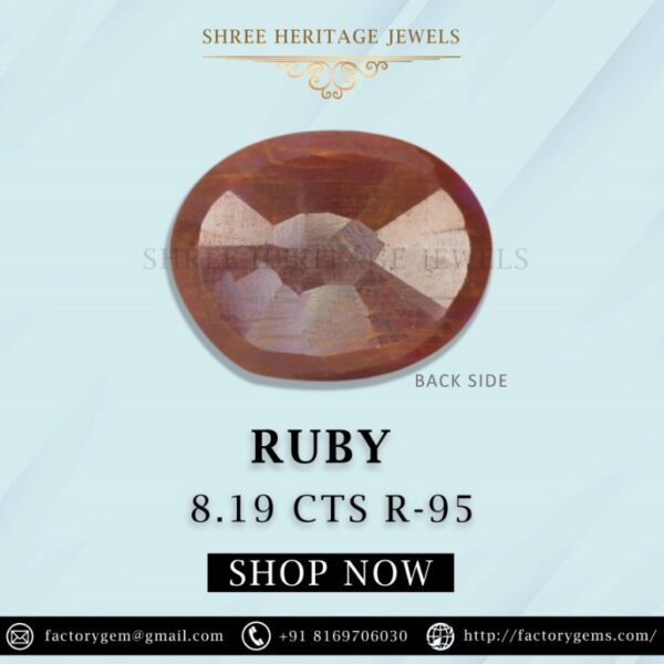 8.19 Carat Natural Ruby Stone - Image 3