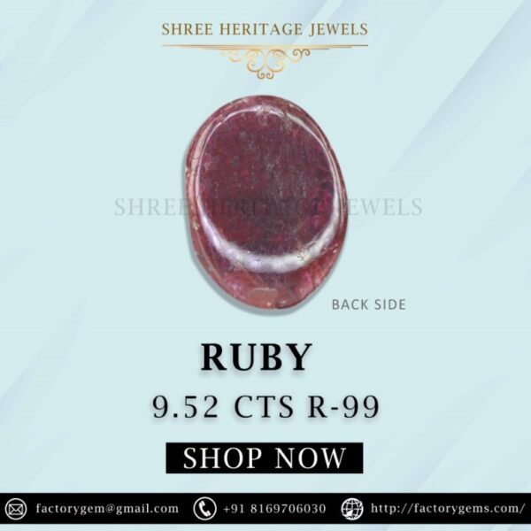 9.52 Carat Natural Ruby Stone - Image 2