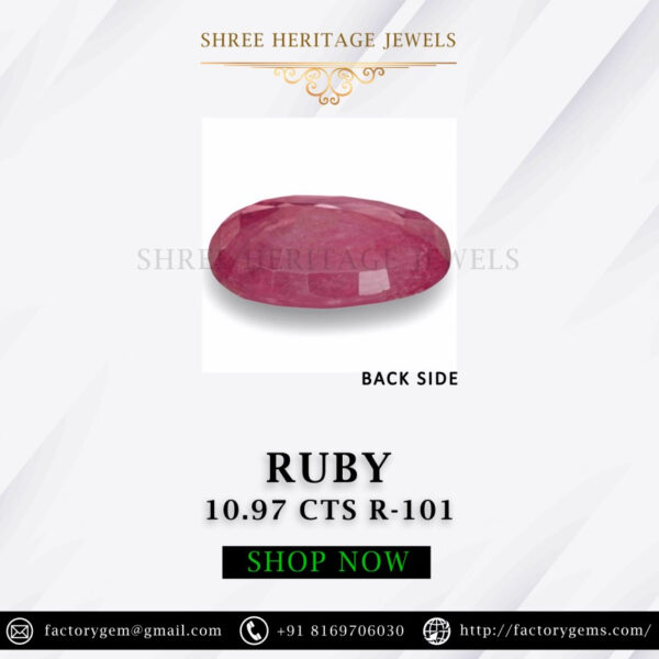 10.97 Carat Natural Ruby Stone - Image 3