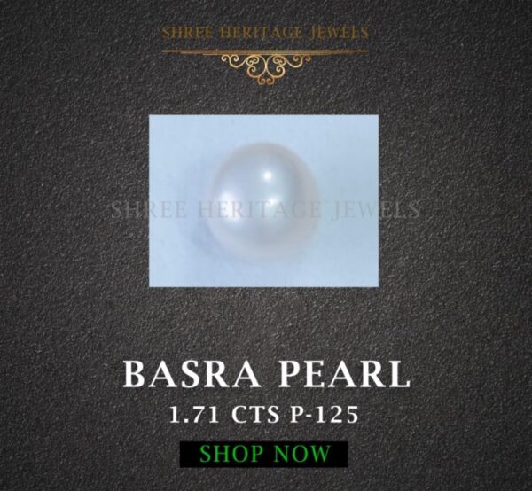 1.71 Carat Natural Basra Pearl Stone