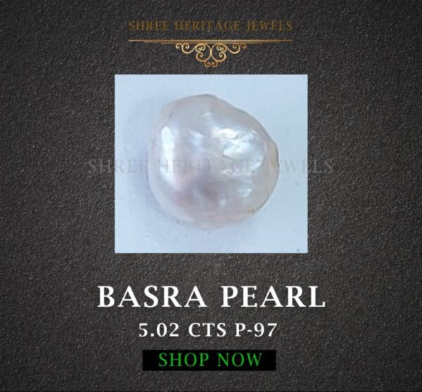 5.02 Carat Natural Basra Pearl Stone
