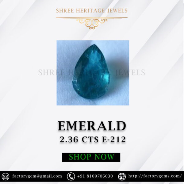 2.36 Carat Natural Emerald Stone