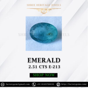 2.51 Carat Natural Emerald Stone