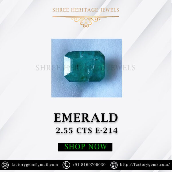 2.55 Carat Natural Emerald Stone