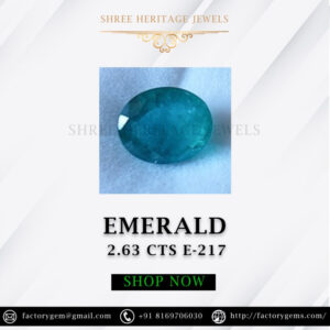 2.63 Carat Natural Emerald Stone