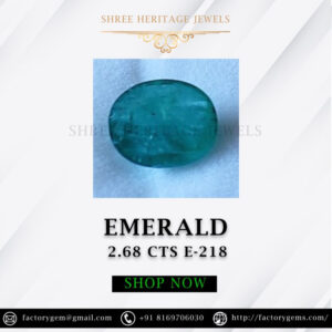 2.68 Carat Natural Emerald Stone