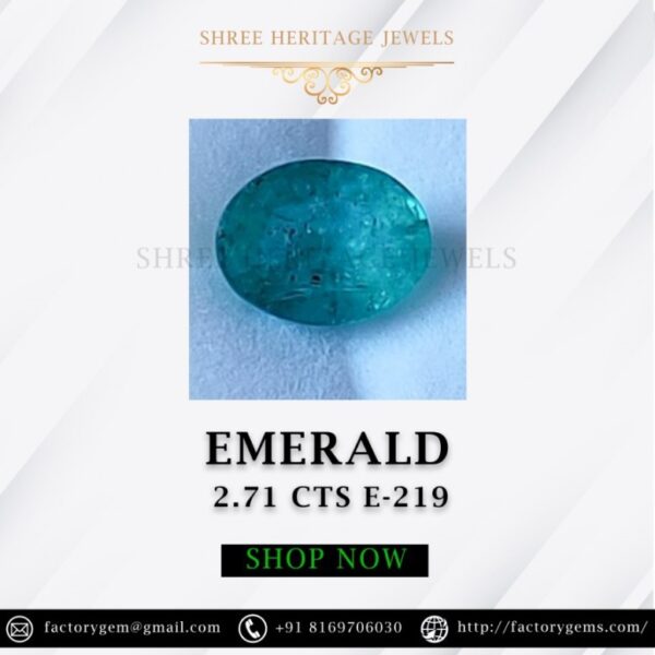 2.71 Carat Natural Emerald Stone