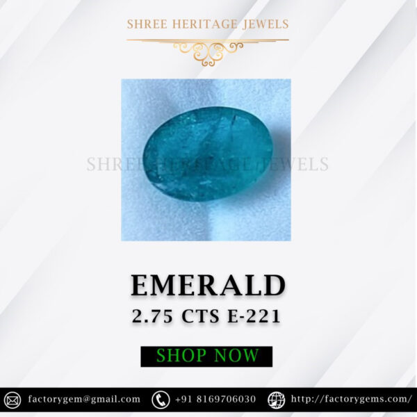 2.75 Carat Natural Emerald Stone