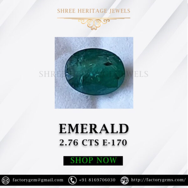 2.76 Carat Natural Emerald Stone