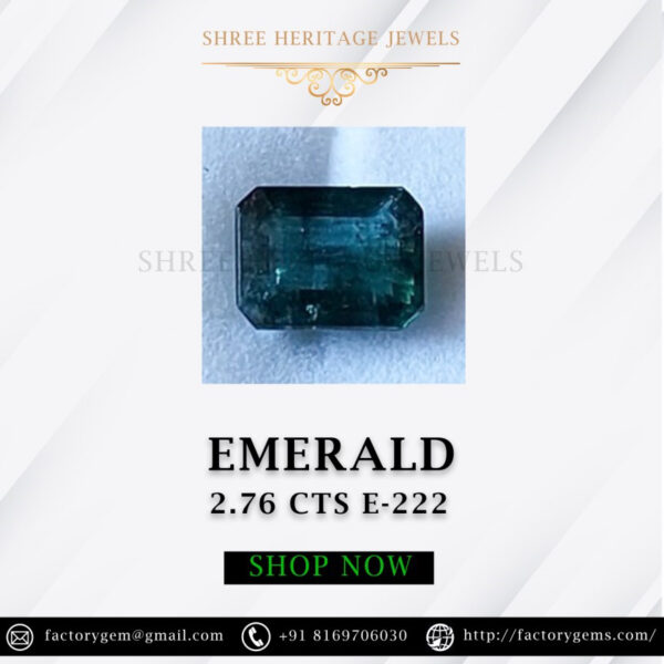 2.76 Carat Natural Emerald Stone