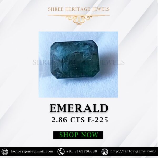 2.86 Carat Natural Emerald Stone