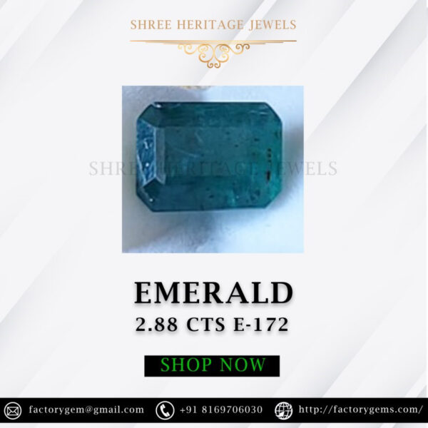 2.88 Carat Natural Emerald Stone