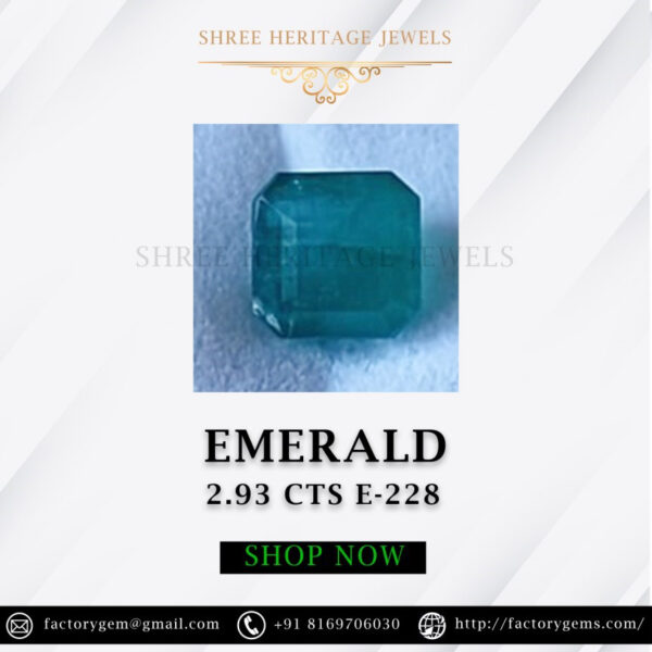 2.93 Carat Natural Emerald Stone