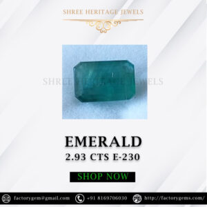 2.93 Carat Natural Emerald Stone