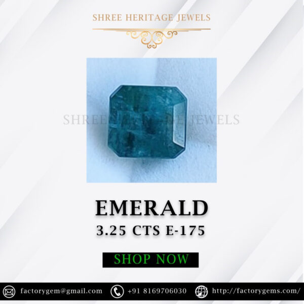 3.25 Carat Natural Emerald Stone